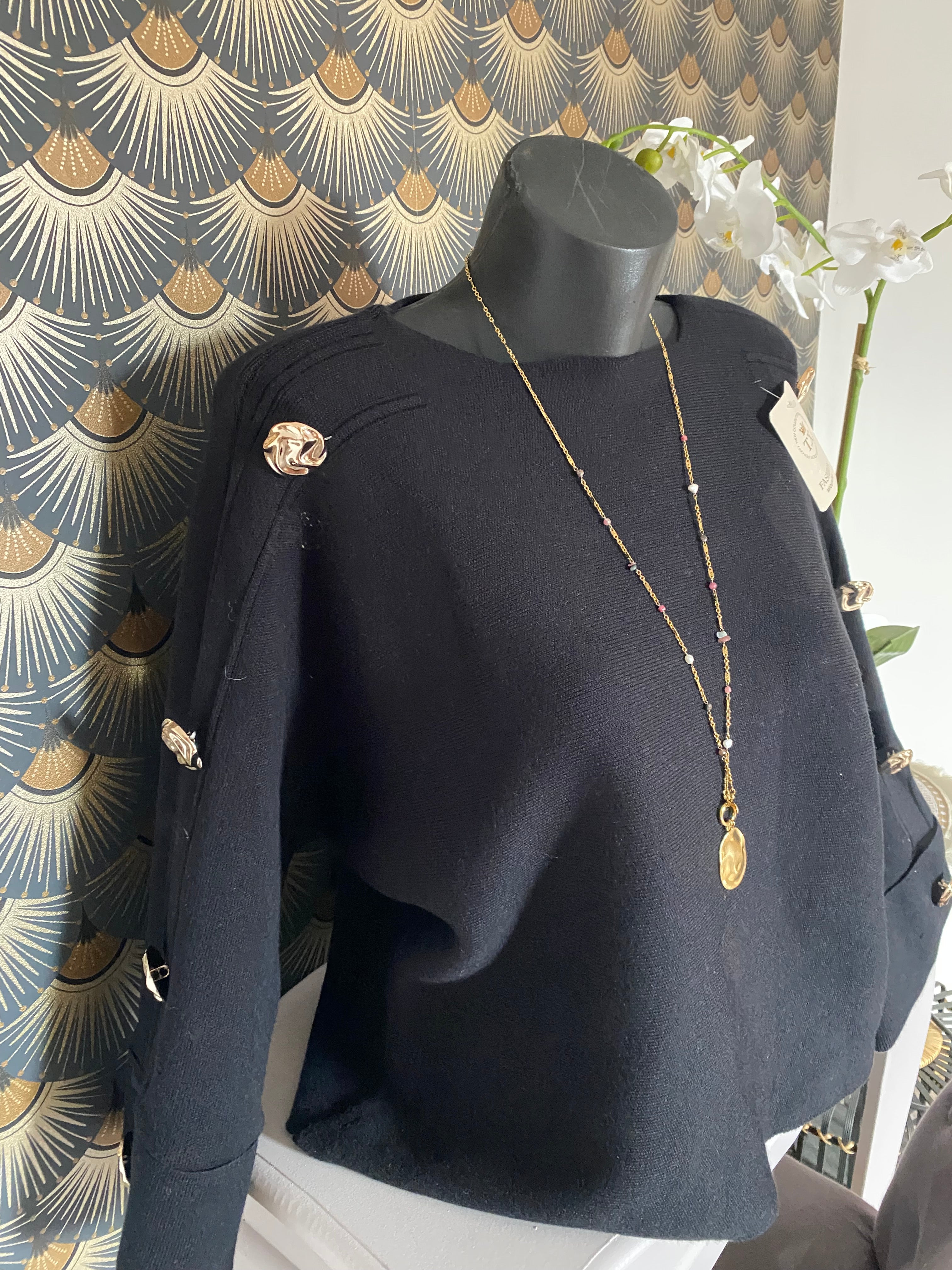 PULL PAULINE  TU 36/44 NOIR