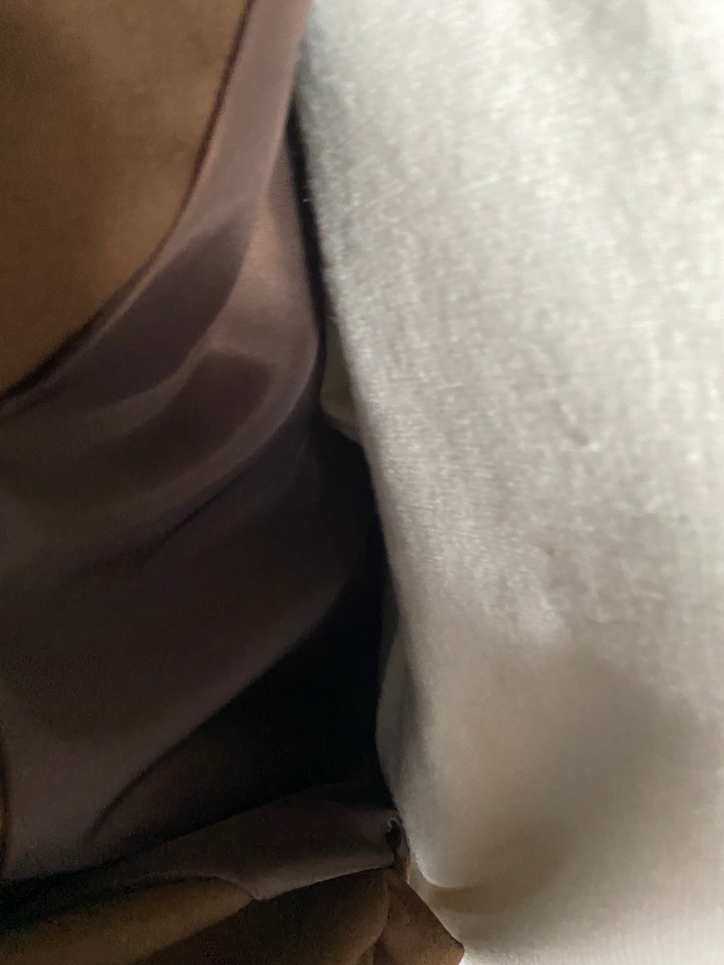 GILET ZIPE SUEDE TU36/44  CHOCO