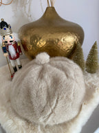 BERET FAUSSE FOURRURE BEIGE  TU