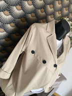 VESTE BOUTONAGE ASYMETRIQUE ECRU  TU 38/46