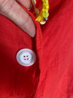 VESTE LIN ROUGE  TU36/48