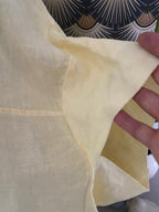 VESTE LIN JAUNE PALE  TU 36/48