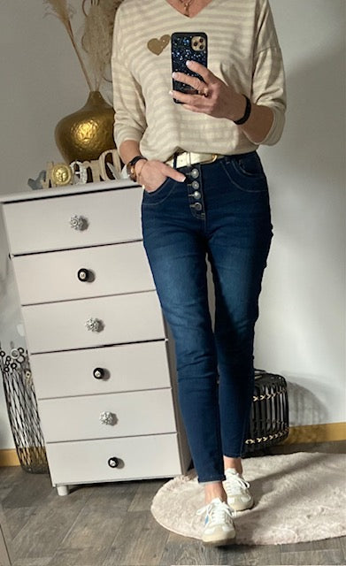 TOP MARINIERE LILAS   36/42