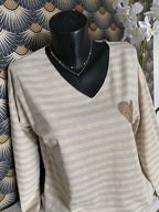 TOP MARINIERE LILAS   36/42