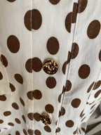 VESTE CARLA  POIS BLANCHE  TU 38/48