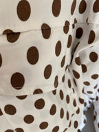 VESTE CARLA  POIS BLANCHE  TU 38/48