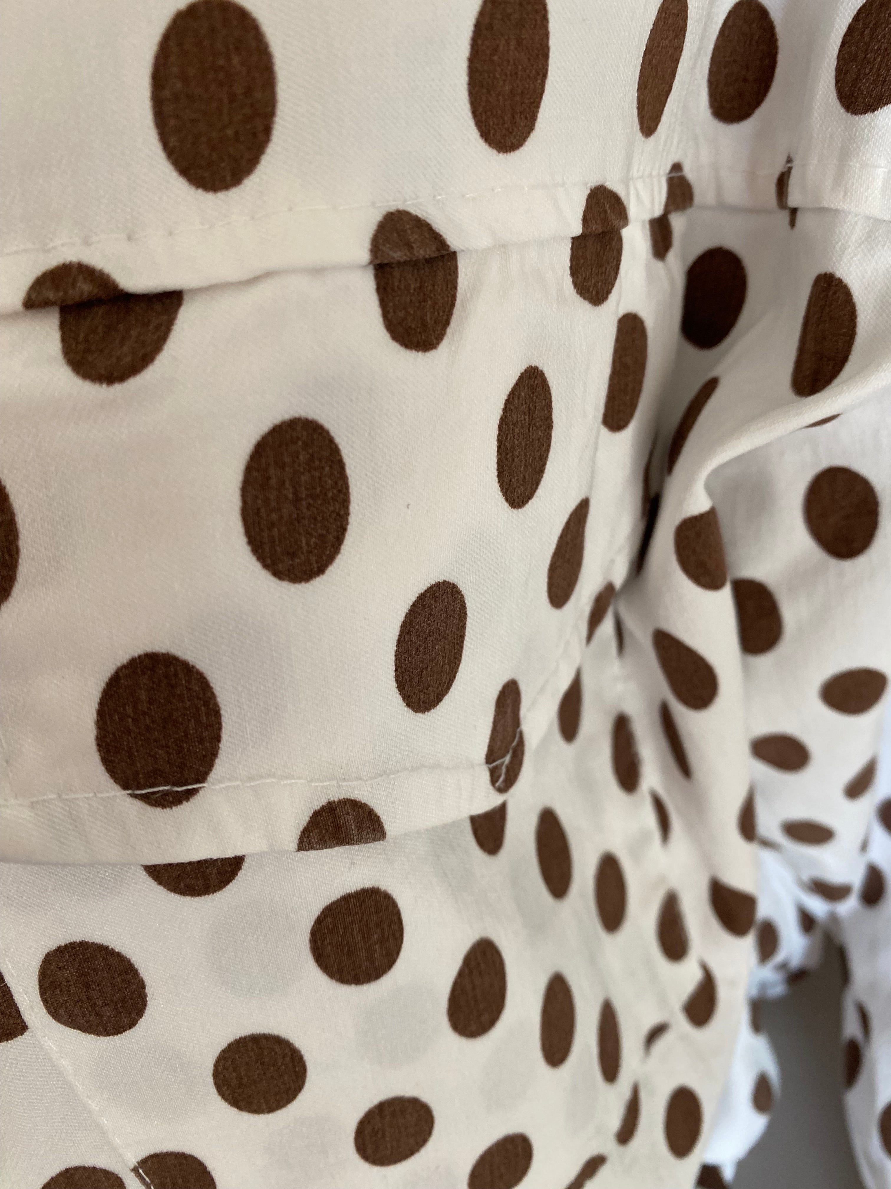 VESTE CARLA  POIS BLANCHE  TU 38/48