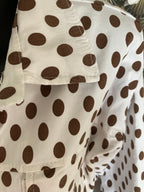 VESTE CARLA  POIS BLANCHE  TU 38/48