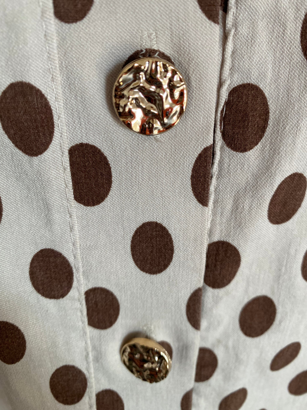 VESTE CARLA  POIS BEIGE   TU 38/48