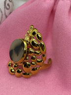 BAGUE ACIER INOXYDABLE REGLABLE LEOPARD