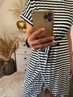 ROBE MARINIERE NOIRE ET BLANCHE S, M, L