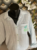 CHEMISE CERISES VERT D'EAU  TU34/40 PETIT 42