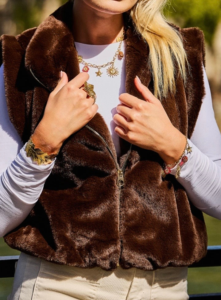 COLLIER CHARM SOLEIL ET COEUR  ACIER INOXYDABLE