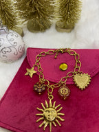 BRACELET CHARMS ACIER INOXYDABLE