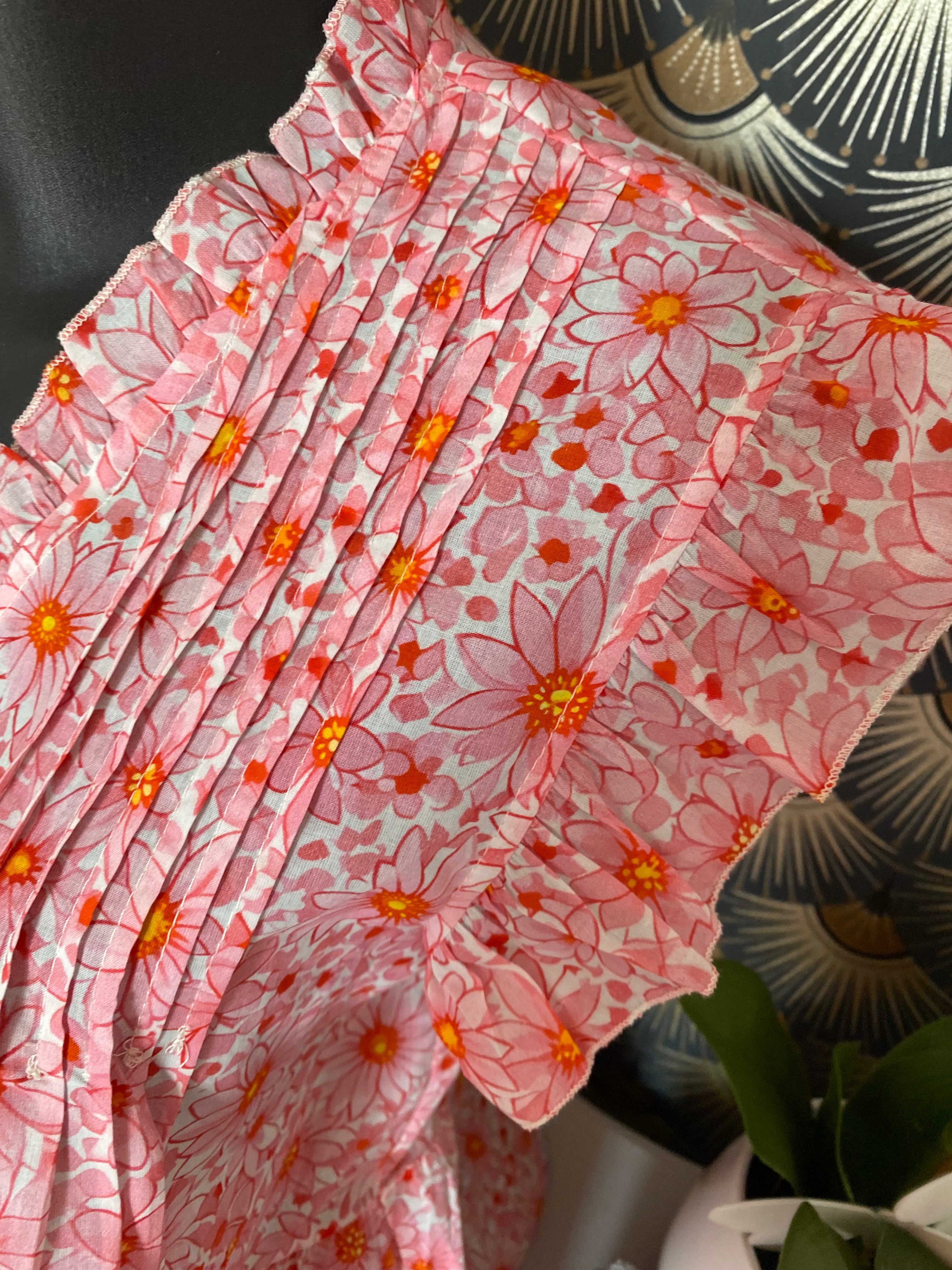 TOP FLORAL ROSE   TU 34/40