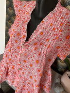 TOP FLORAL ROSE   TU 34/40