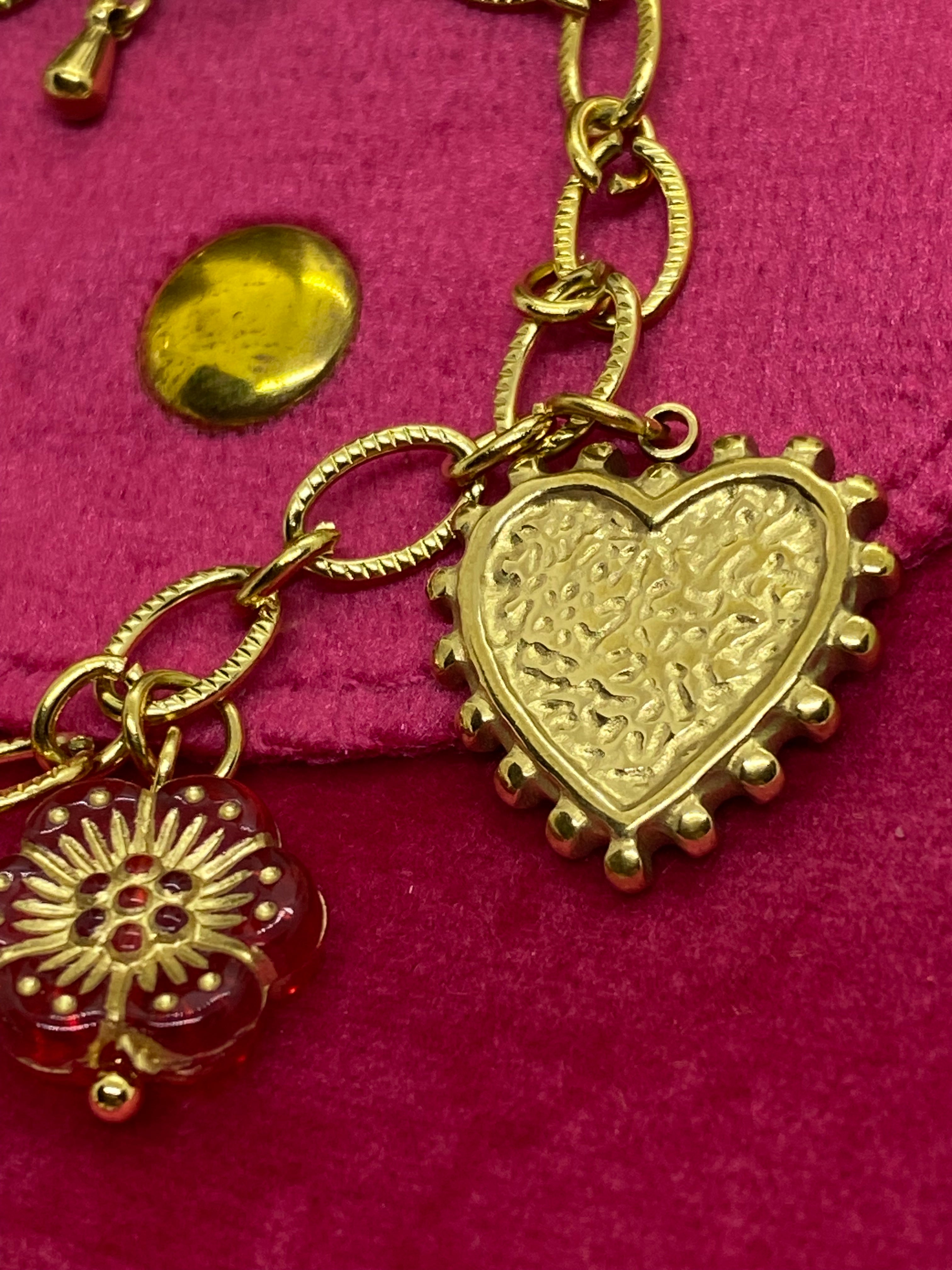 BRACELET CHARMS ACIER INOXYDABLE