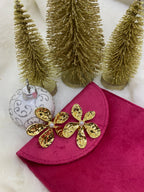 BOUCLES D'OREILLES FLEUR  ACIER INOXYDABLE