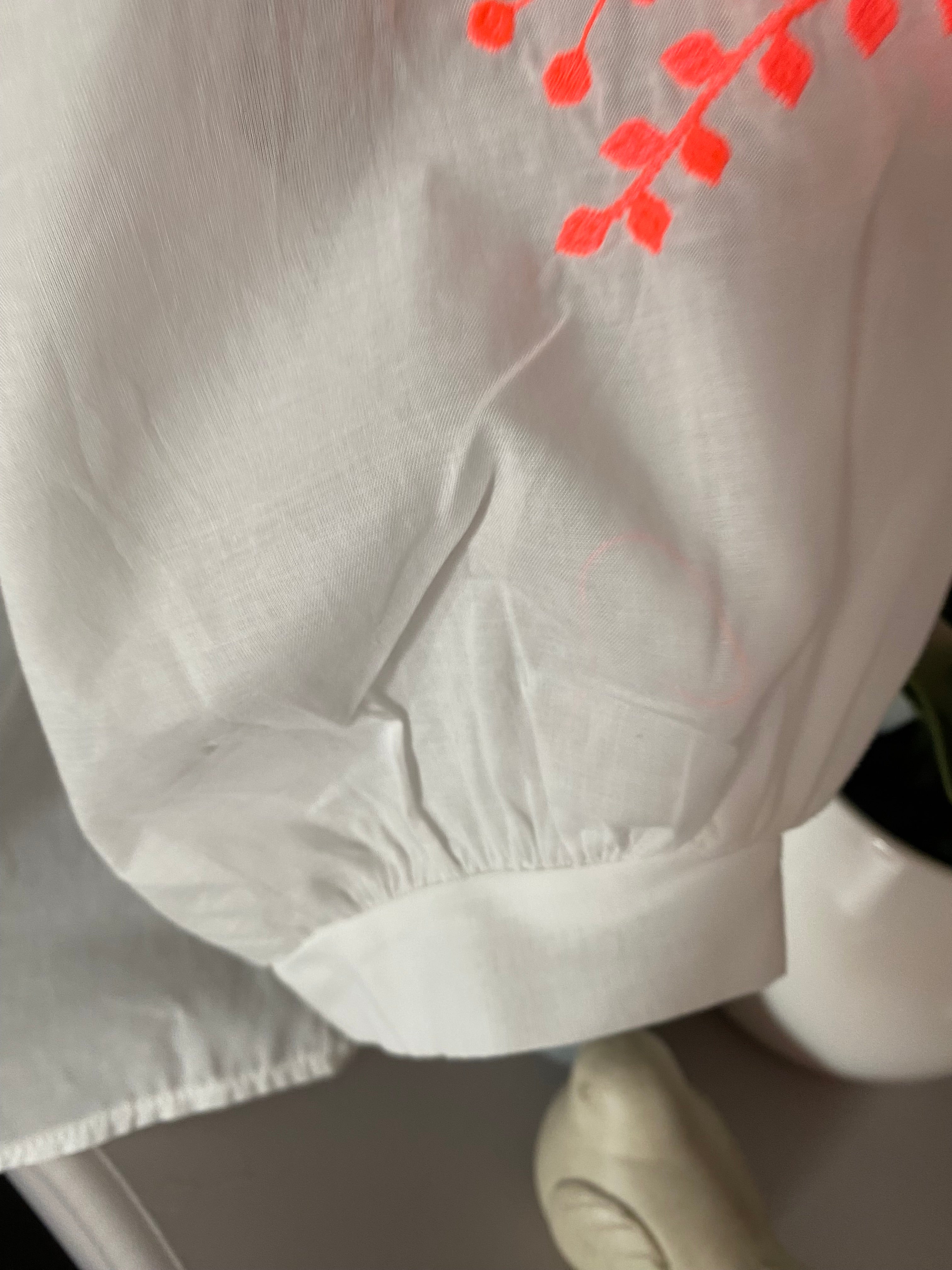 BLOUSE BOHEME BRODEE  TU 34/42 BLANCHE