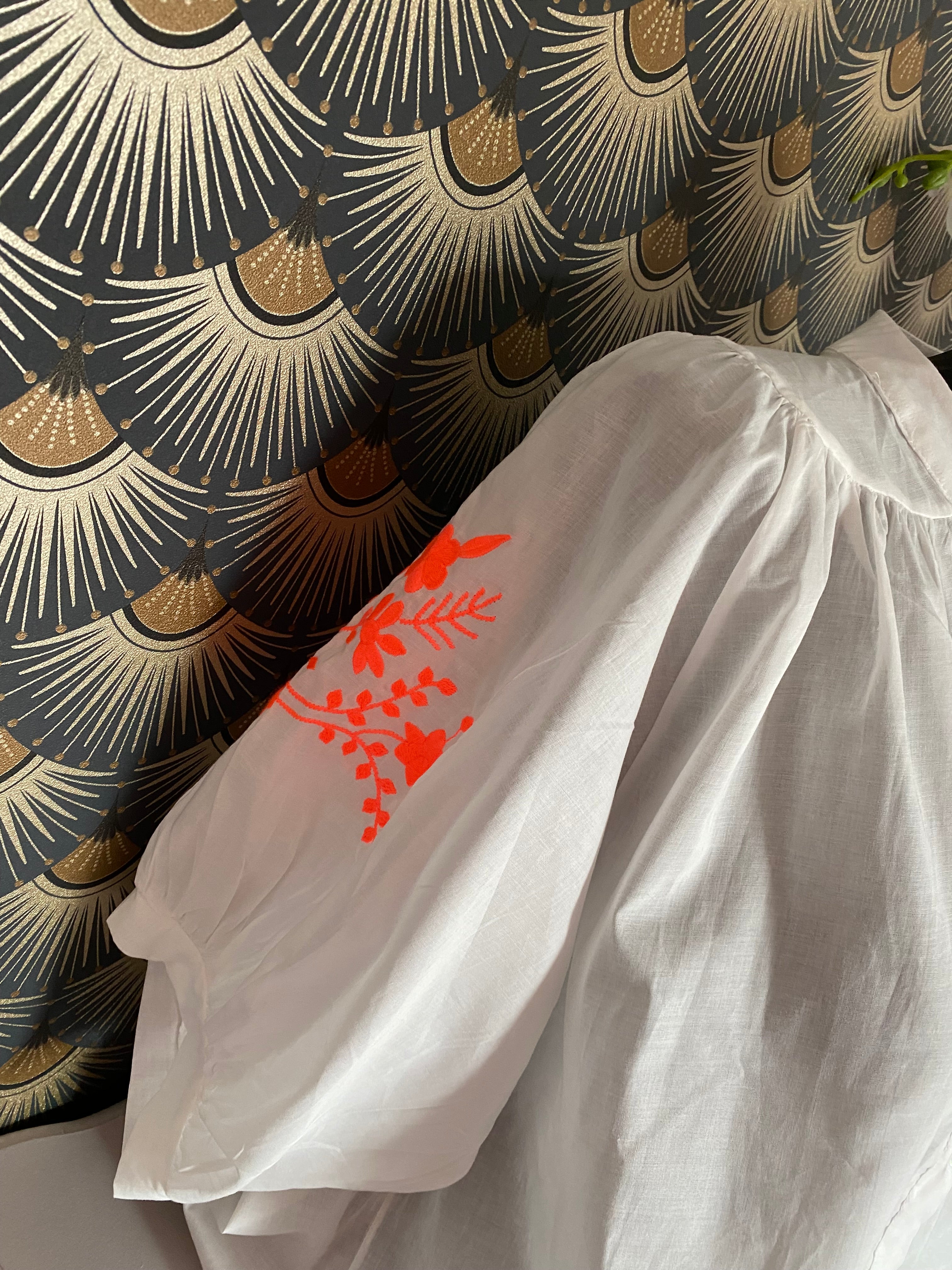 BLOUSE BOHEME BRODEE  TU 34/42 BLANCHE