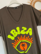 ROBE TEE SHIRT IBIZA CHOCOLAT 36/44