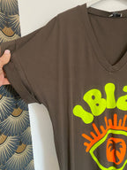 ROBE TEE SHIRT IBIZA CHOCOLAT 36/44