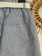 PANTALON RAYE BLEU MARINE    TU 38/44