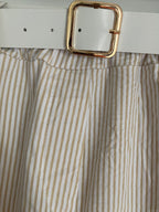 PANTALON RAYE ECRU   TU 38/44