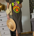 ROBE TEE SHIRT IBIZA CHOCOLAT 36/44