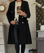 MANTEAU ROSY NOIR  TAILLES : S/M /L /XL