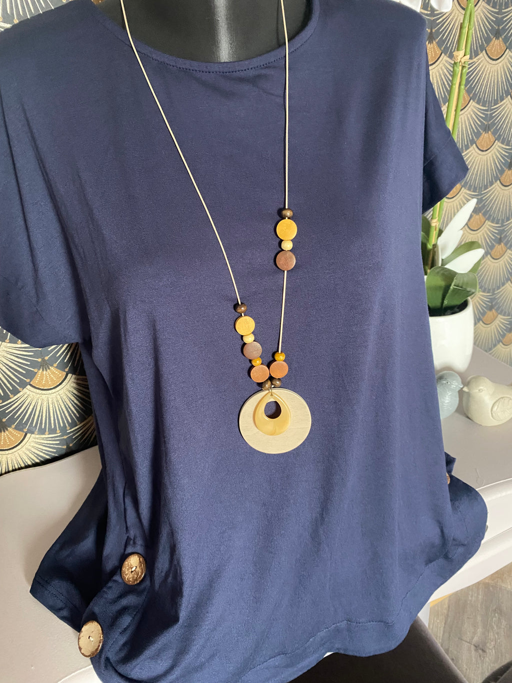 TOP VISCOSE BLEU MARINE  TU 36/48
