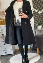 MANTEAU ROSY NOIR  TAILLES : S/M /L /XL