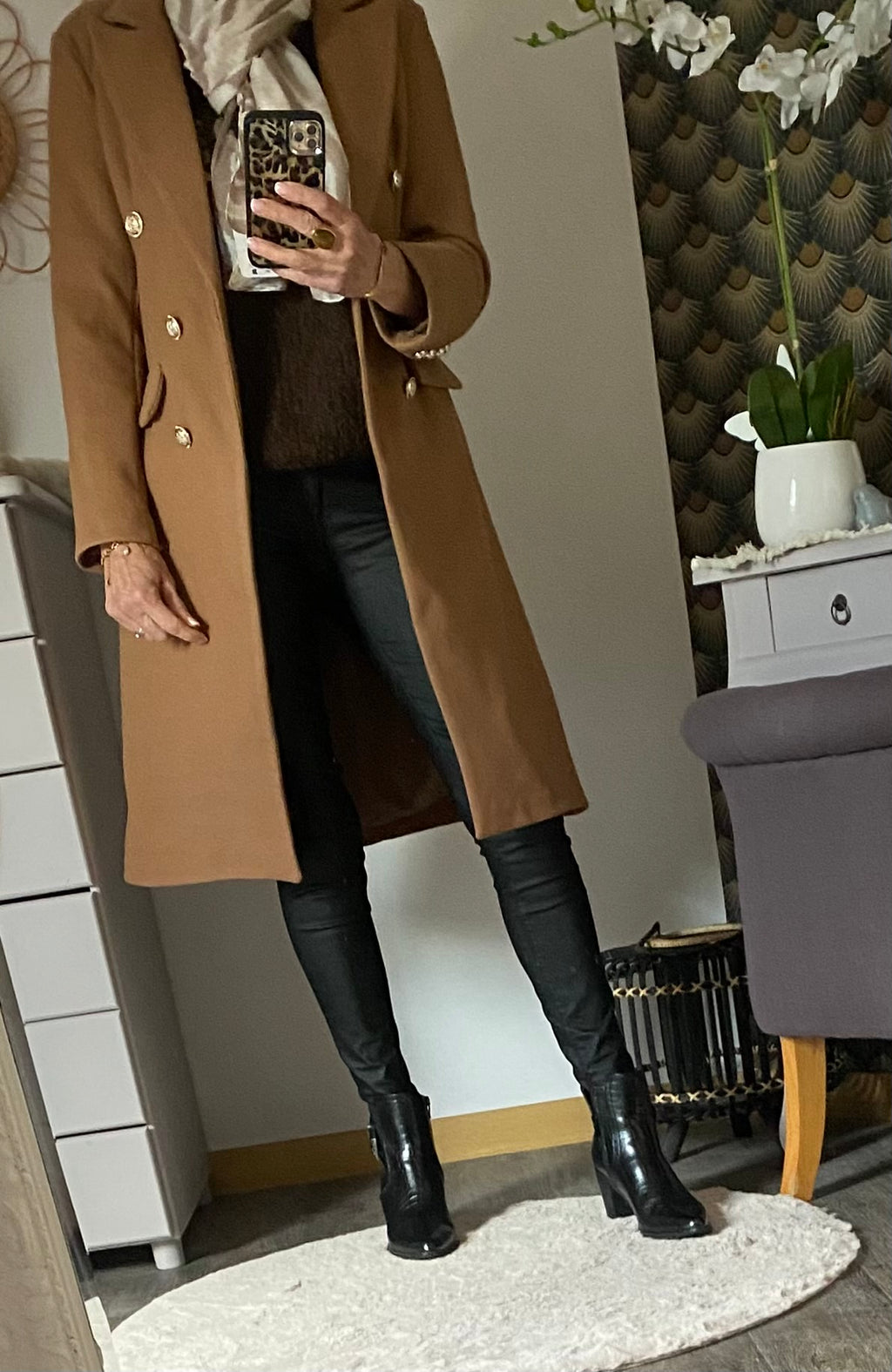 MANTEAU ROSY CAMEL  TAILLES : S/M /L /XL