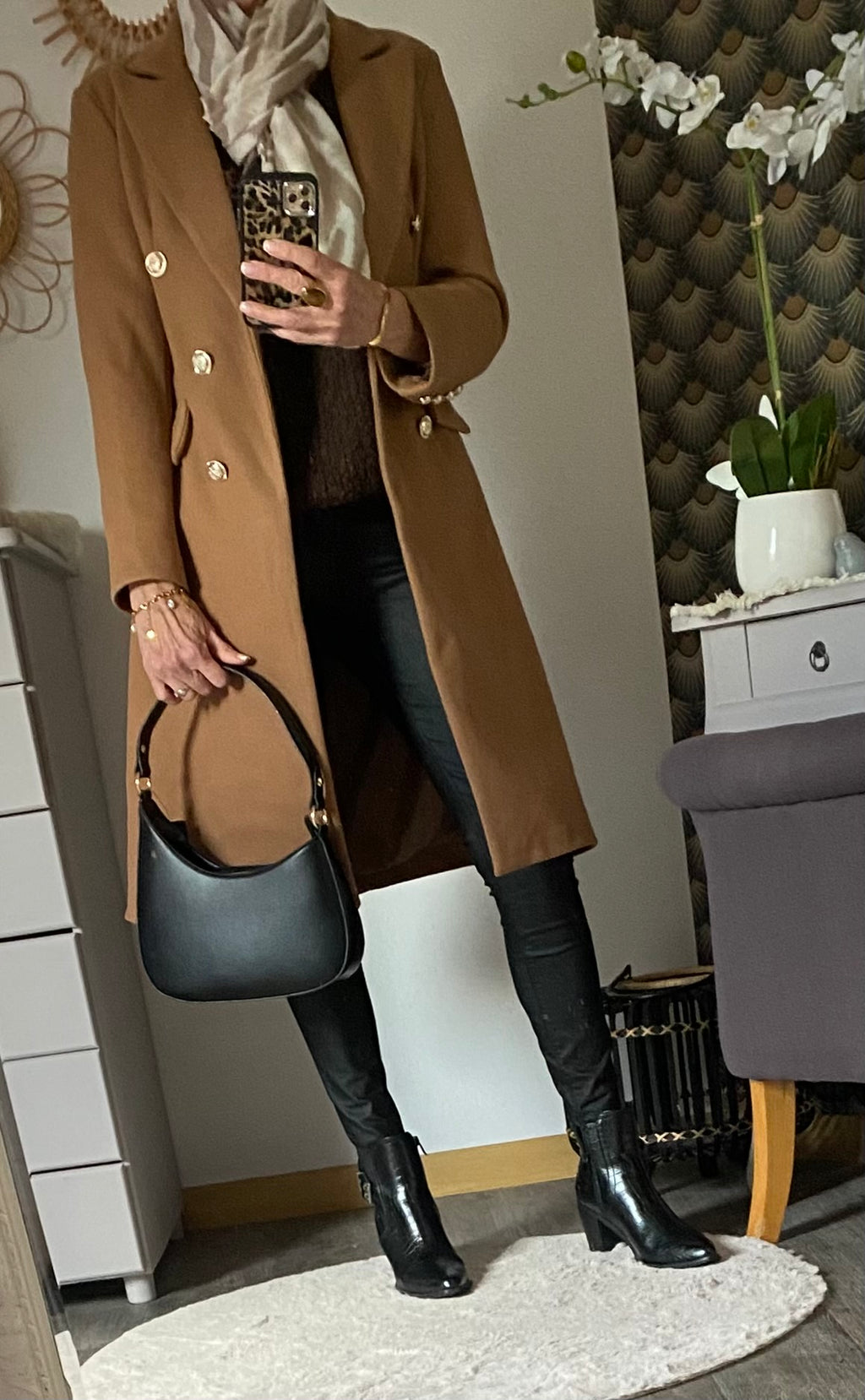 MANTEAU ROSY CAMEL  TAILLES : S/M /L /XL