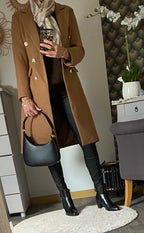 MANTEAU ROSY CAMEL  TAILLES : S/M /L /XL