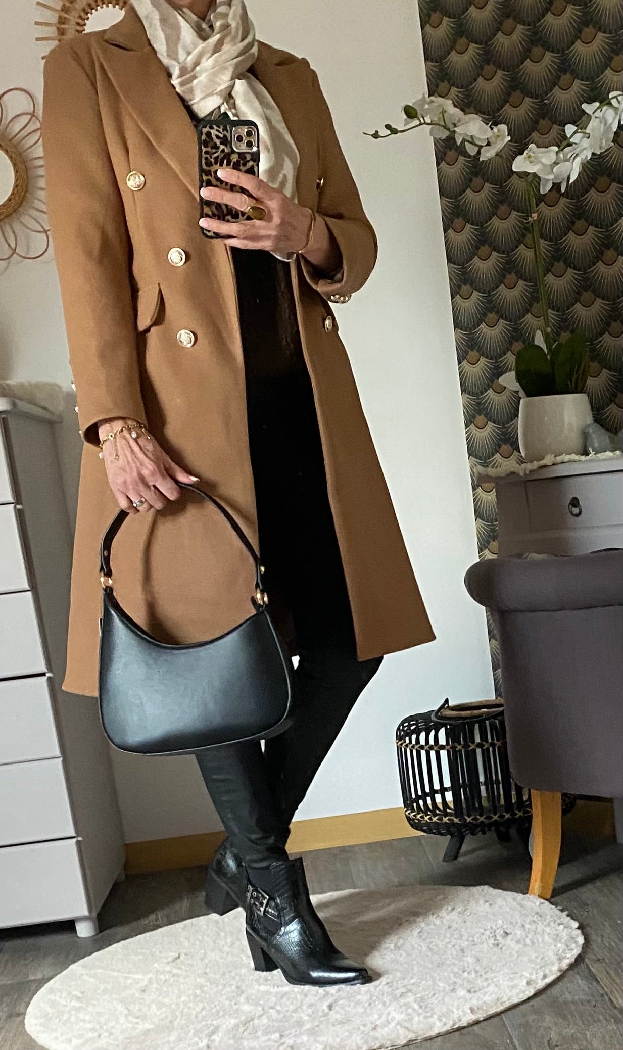 MANTEAU ROSY CAMEL  TAILLES : S/M /L /XL