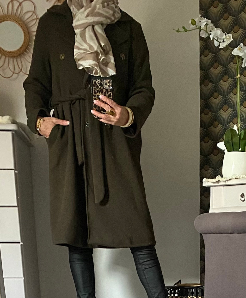 MANTEAU SOPHIA  MARRON    TAILLES S/M/L/XL