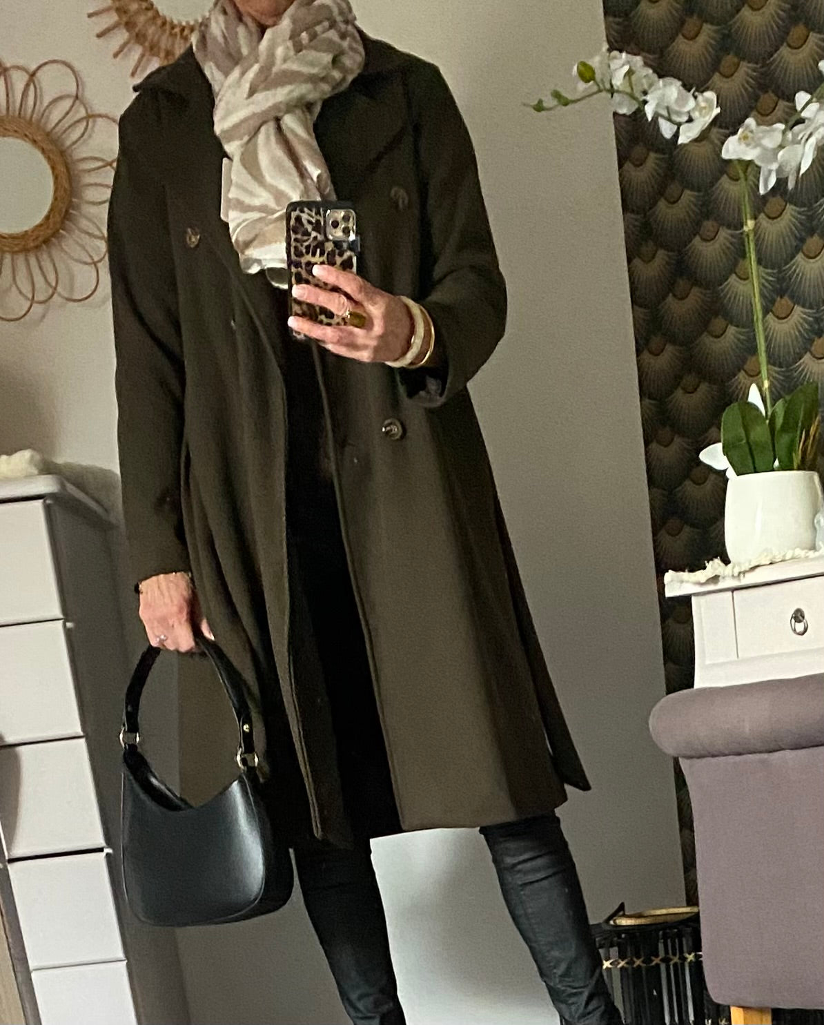 MANTEAU SOPHIA  MARRON    TAILLES S/M/L/XL