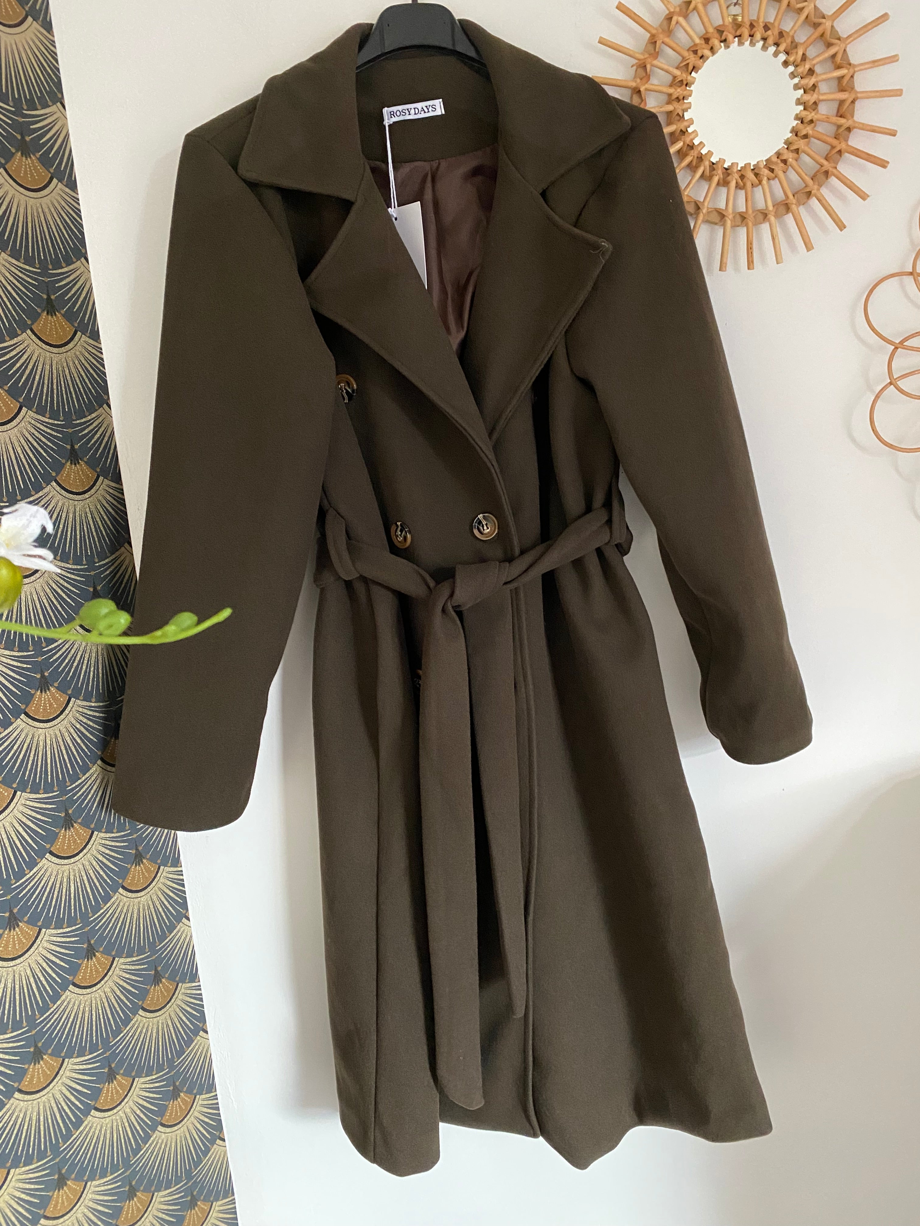 MANTEAU SOPHIA  MARRON    TAILLES S/M/L/XL