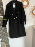 MANTEAU ROSY NOIR  TAILLES : S/M /L /XL