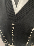 PULL CHEMISE STRASS  TU 34/40 PETIT 42