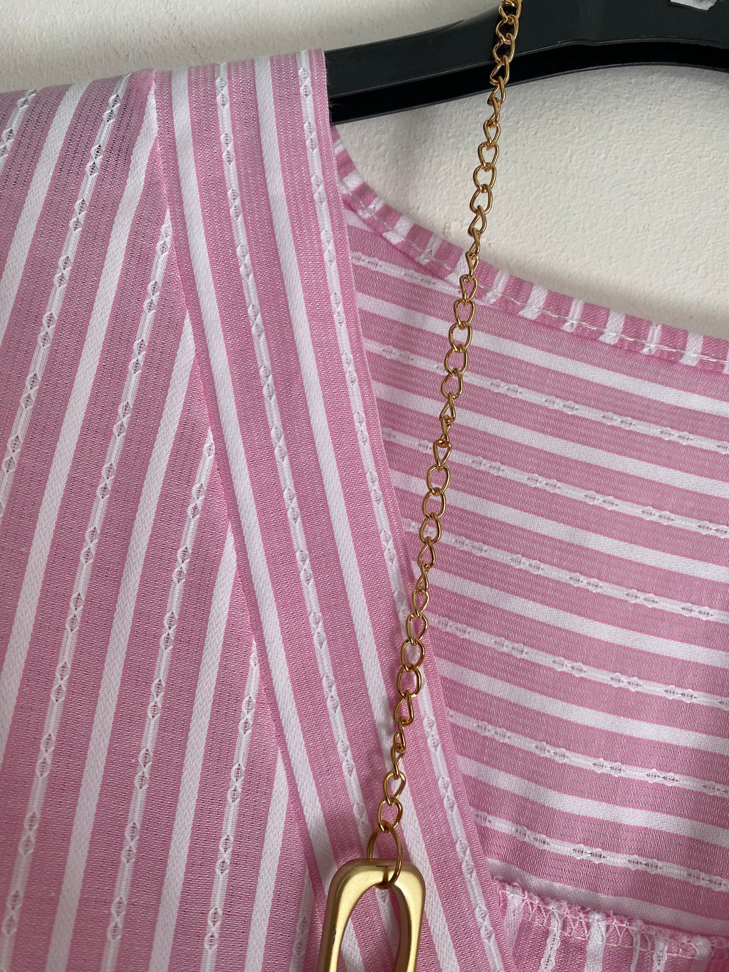 BLOUSE LONGUE  ROSE ET BLANCHE TU38/46