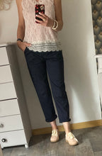 PANTALON BLEU MARINE TAILLE M OU L