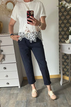TOP KEZY DENTELLE  TU 36/42 PETIT 44