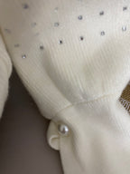 PULL STRASS COCO   ECRU TU 36/42 PETIT 44