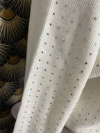 PULL STRASS COCO   ECRU TU 36/42 PETIT 44