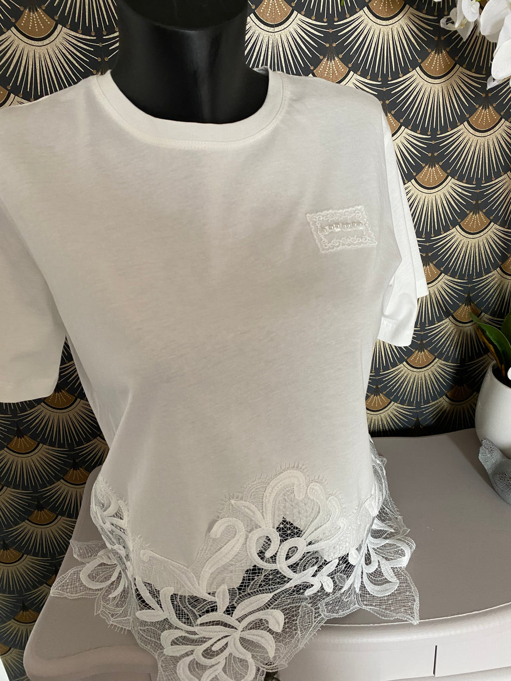 TOP KEZY DENTELLE  TU 36/42 PETIT 44
