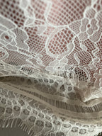 TOP DENTELLE ROSE /ECRU /NOIR  TU 34/42