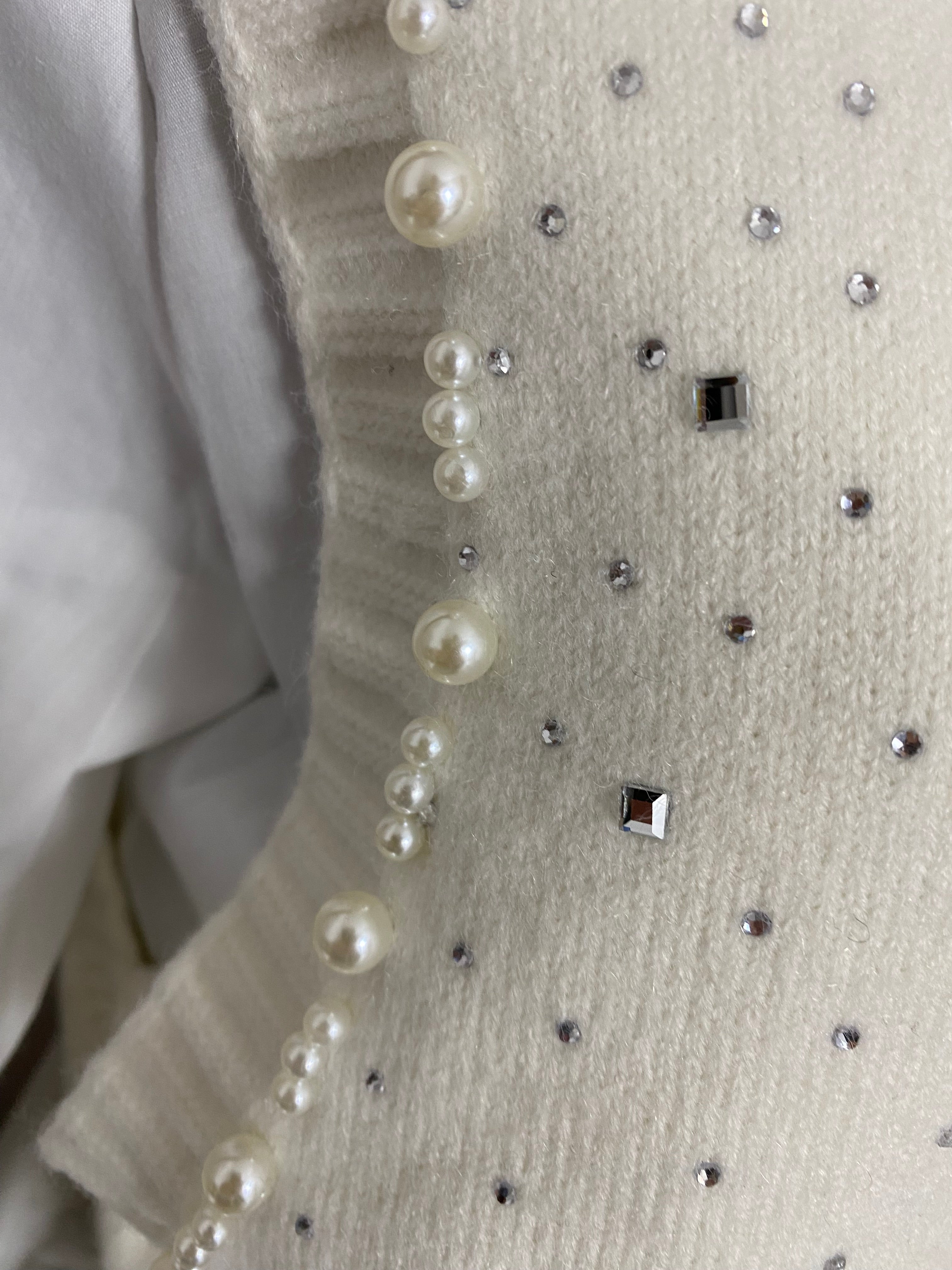 ENSEMBLE PULL PLUS CHEMISE   ECRU  TU 36/44