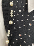 ENSEMBLE PULL PLUS CHEMISE   NOIR TU 36/44